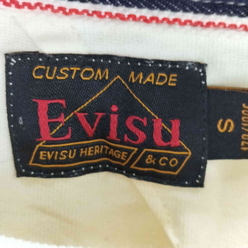 エヴィス EVISU ダイヤモンド ダ摩(達摩)プリント ワイドフィット Tシャツ メンズ S