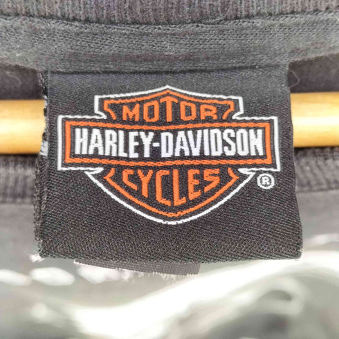 ハーレーダビッドソン HARLEY-DAVIDSON 00S メキシコ製 鷹 イーグル バイク BOSTON 両面 グラフィック フォト プリント Tシャツ メンズ import:XXL