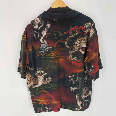 エヴィス EVISU レオパードオールオーバープリント シャツ 百虎 メンズ S