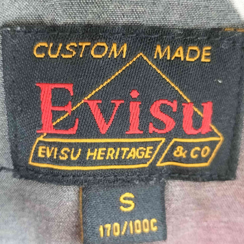 エヴィス EVISU レオパードオールオーバープリント シャツ 百虎 メンズ S