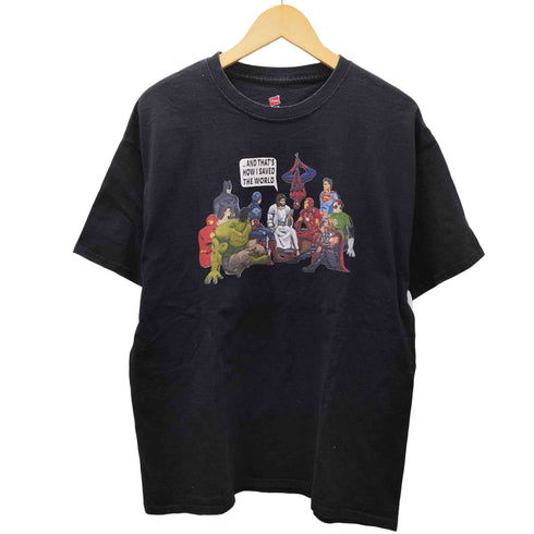 ヘインズ Hanes 00S ヒーロー アメコミ キャラクター プリント Tシャツ メンズ import:XL