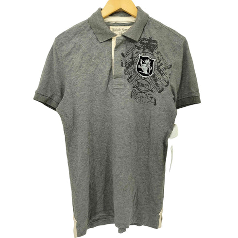 ラグビーラルフローレン Rugby Ralph Lauren 90s エンブレム 鹿の子 ポロシャツ メンズ import:S