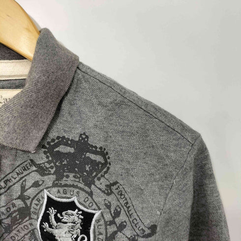 ラグビーラルフローレン Rugby Ralph Lauren 90s エンブレム 鹿の子 ポロシャツ メンズ import:S