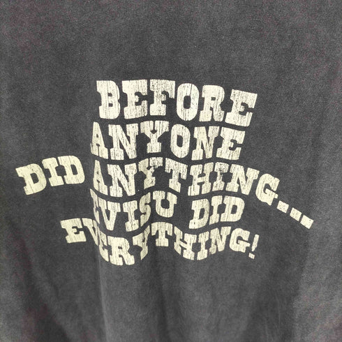 エヴィス EVISU リバースカモメスローガン 長袖Tシャツ メンズ M