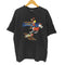ヘインズ Hanes 90s コピーライト1991 BEEFYボディー アニメT キャラクターT 両面プリント プリントTシャツ 裾袖シングル ブラック メンズ import:XL