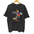 ヘインズ Hanes 90s コピーライト1991 BEEFYボディー アニメT キャラクターT 両面プリント プリントTシャツ 裾袖シングル ブラック メンズ import:XL