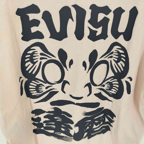 エヴィス EVISU EVISUロゴとだるま Tシャツ メンズ S