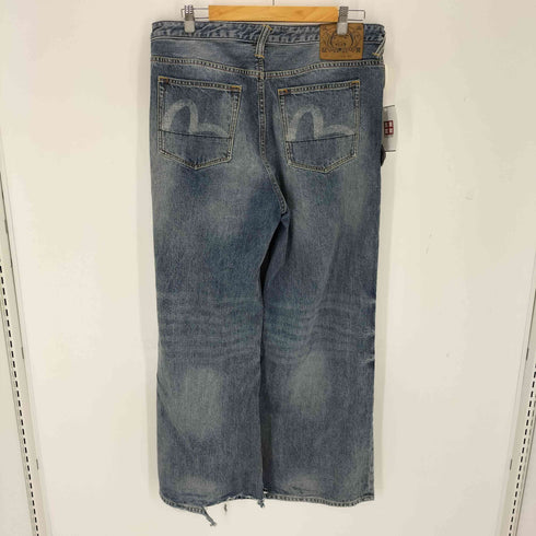 エヴィス EVISU カモメプリントポケットフレア ジーンズ メンズ 34
