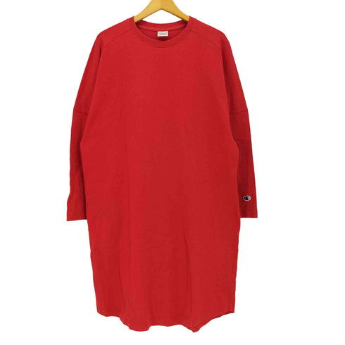 チャンピオン Champion ビッグロゴ 長袖 ロングワンピース レディース import:M