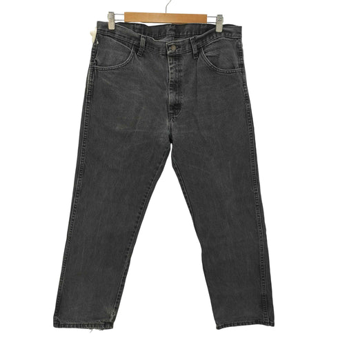 ラングラー Wrangler 00s RUSTLER 87619CB ブラックデニム デニムパンツ ジッパーフライ ストレート ブラック メンズ 36x29