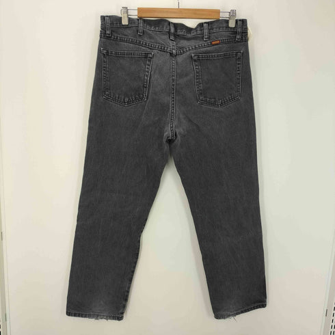 ラングラー Wrangler 00s RUSTLER 87619CB ブラックデニム デニムパンツ ジッパーフライ ストレート ブラック メンズ 36x29