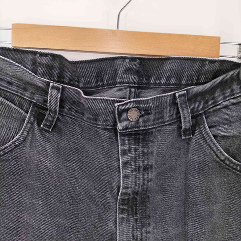 ラングラー Wrangler 00s RUSTLER 87619CB ブラックデニム デニムパンツ ジッパーフライ ストレート ブラック メンズ 36x29