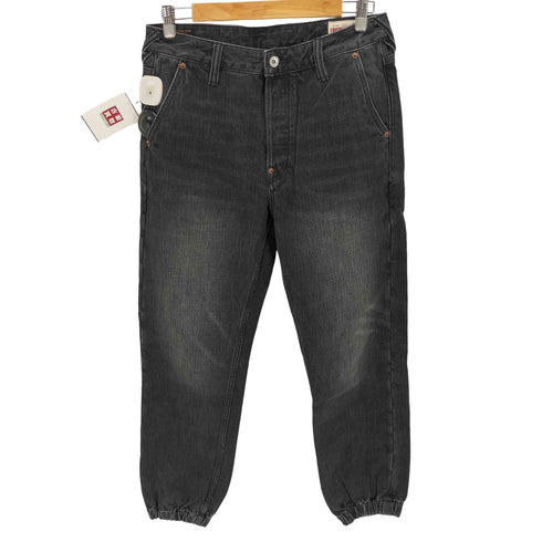 エヴィス EVISU エンボスカモメ&ロゴ レギュラーフィットデニムジョガー メンズ 30