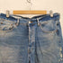 ザラ ZARA ワイドデニム バギー ペンキ加工 ボタンフライ インディゴ デニムパンツ メンズ US:34-35