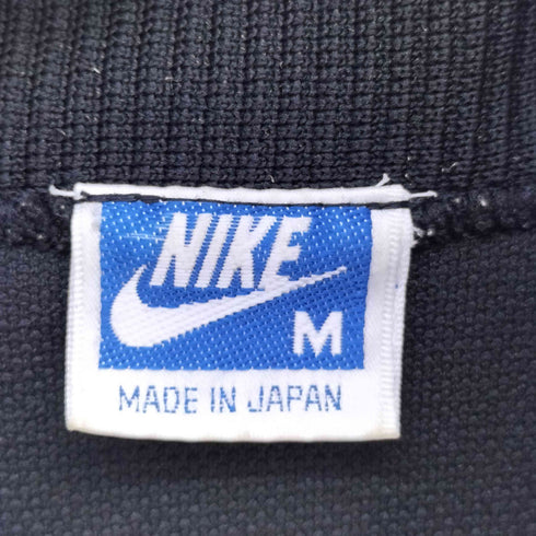 ナイキ NIKE 80S 日本製 青タグ INTERNATIONAL スウッシュロゴ 刺繍 リブ切り替え トラックジャケット メンズ