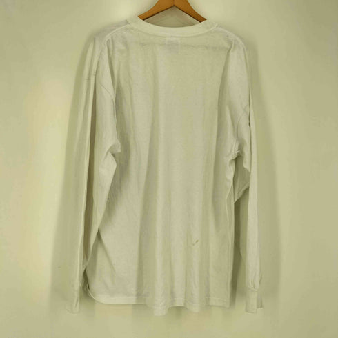 ギルダン GILDAN ULTRA COTTON 企業ロゴプリント クルーネック L/S Tシャツ メンズ import:XL