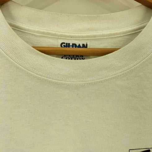 ギルダン GILDAN ULTRA COTTON 企業ロゴプリント クルーネック L/S Tシャツ メンズ import:XL