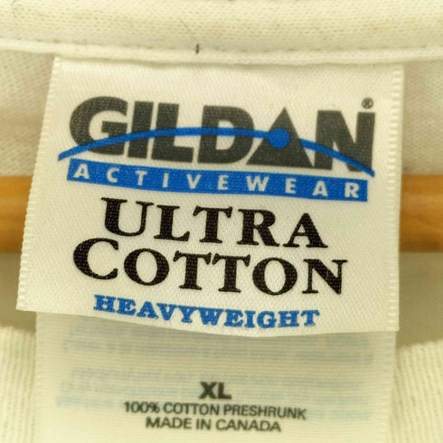 ギルダン GILDAN ULTRA COTTON 企業ロゴプリント クルーネック L/S Tシャツ メンズ import:XL