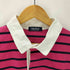 ノーティカ NAUTICA 22ss Multi Border S/S Rugger Shirt ラガーシャツ オーバーサイズ 半袖 ボーダー ピンク ネイビー メンズ JPN:XL