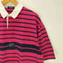 ノーティカ NAUTICA 22ss Multi Border S/S Rugger Shirt ラガーシャツ オーバーサイズ 半袖 ボーダー ピンク ネイビー メンズ JPN:XL