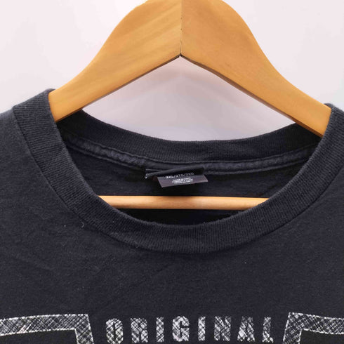 ハーレーダビッドソン HARLEY-DAVIDSON コピーライト2022 スカル 大判プリント 両面プリント プリントTシャツ バイカー PLATTE RIVER カットソー ヘビーウェイト ブラック メンズ 3XL