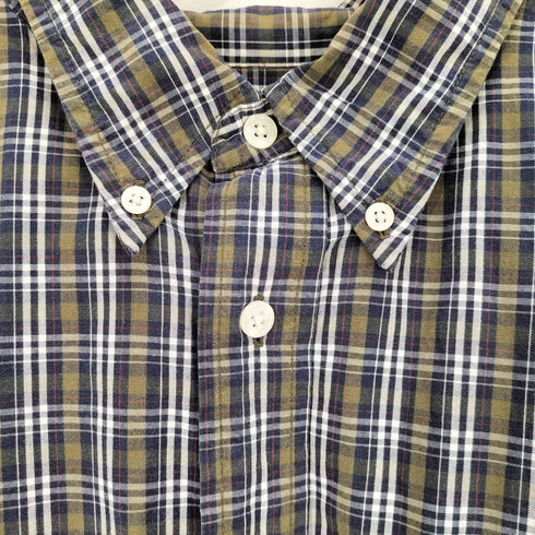 ギャップ Gap 90~00s old チェック ボタンダウン L/S シャツ メンズ JPN:L