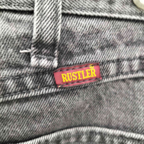 ラスラー RUSTLER レギュラー フィット ストレート ジーンズ コールブラック メンズ 36×30