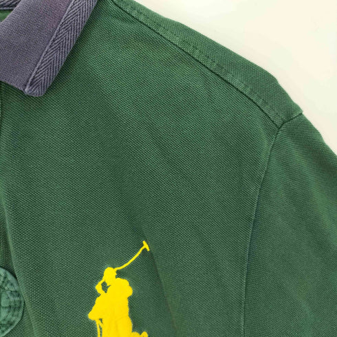 ポロラルフローレン POLO RALPH LAUREN CUSTOM FIT ビックポニー刺繍 ナンバリング エンブレム ポロシャツ メンズ import:L