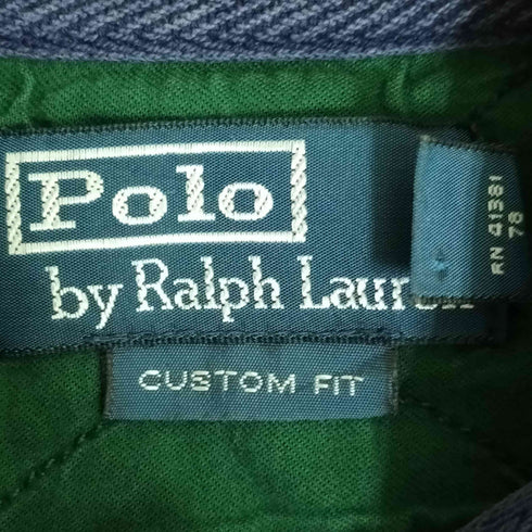 ポロラルフローレン POLO RALPH LAUREN CUSTOM FIT ビックポニー刺繍 ナンバリング エンブレム ポロシャツ メンズ import:L