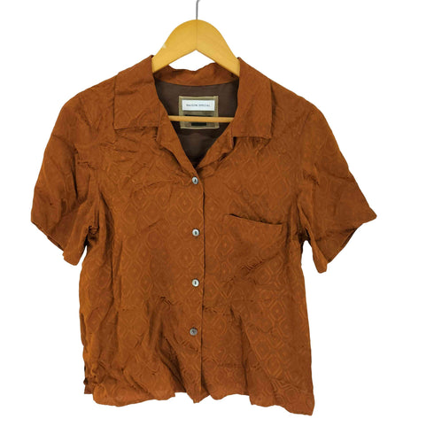 メゾンスペシャル MAISON SPECIAL S/Sオープンカラーシャツ レディース JPN:M