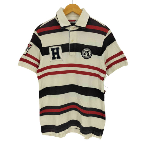 トミーヒルフィガー TOMMY HILFIGER エンブレム ボーダー 鹿の子ポロシャツ メンズ import:M