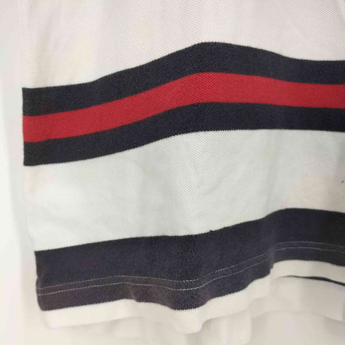 トミーヒルフィガー TOMMY HILFIGER エンブレム ボーダー 鹿の子ポロシャツ メンズ import:M