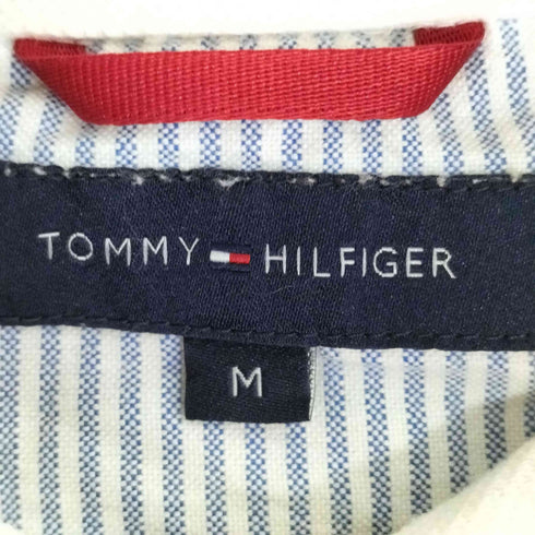トミーヒルフィガー TOMMY HILFIGER エンブレム ボーダー 鹿の子ポロシャツ メンズ import:M
