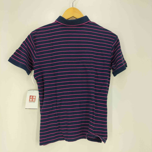 ラルフローレンゴルフ RALPH LAUREN GOLF スモールポニー刺繍 ボーダー 鹿の子ポロシャツ レディース import:S