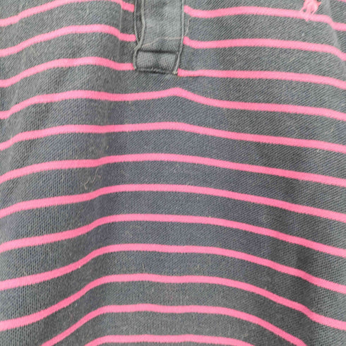 ラルフローレンゴルフ RALPH LAUREN GOLF スモールポニー刺繍 ボーダー 鹿の子ポロシャツ レディース import:S