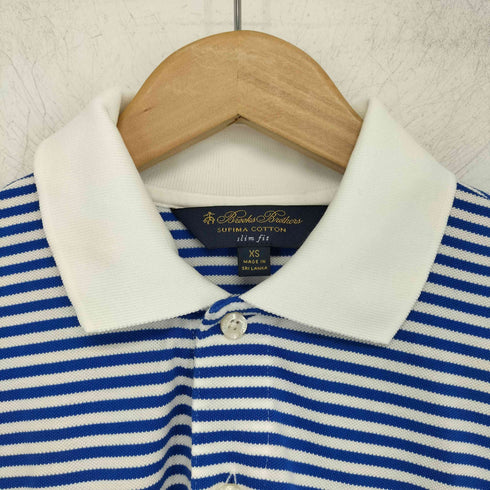 ブルックスブラザーズ BROOKS BROTHERS SUPIMA COTTON SLIM FIT ワンポイント刺繍ポロシャツ メンズ XS