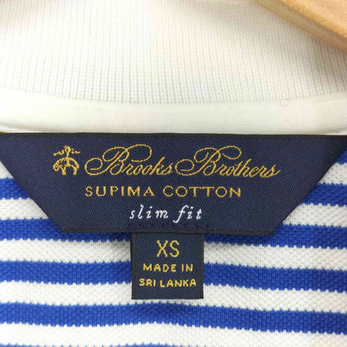 ブルックスブラザーズ BROOKS BROTHERS SUPIMA COTTON SLIM FIT ワンポイント刺繍ポロシャツ メンズ XS