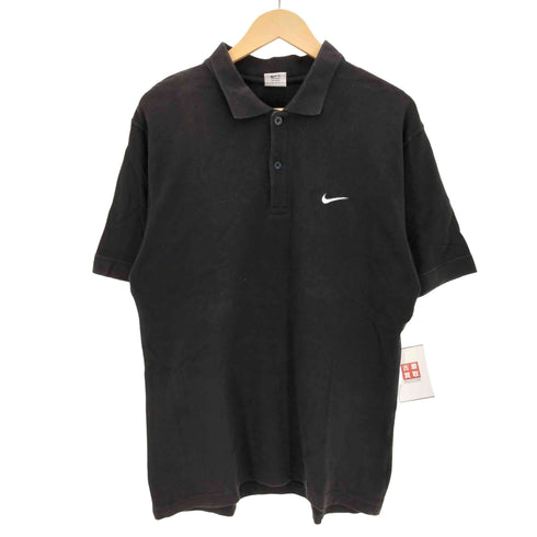ナイキ NIKE 90S~00S 銀タグ スウッシュ 鹿の子ポロシャツ メンズ import:S
