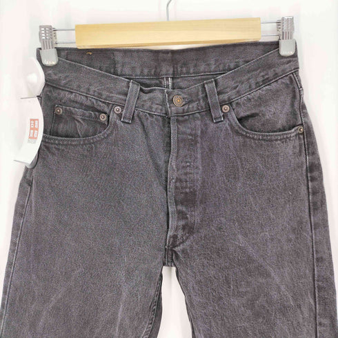 リーバイス Levis 80-90S 501 USA製 ボタン裏653刻印 USA製 ボールドウィン工場 後染め 脇割 ブラック ボタンフライ デニムパンツ メンズ W30 L30