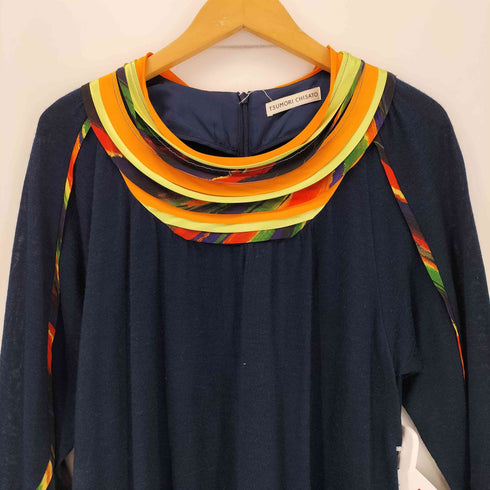 ツモリチサト TSUMORI CHISATO 襟デザイン 長袖 チュニック ワンピース レディース JPN:2