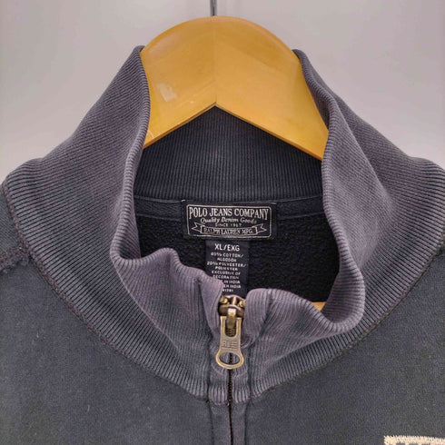 ポロジーンズカンパニーラルフローレン POLO JEANS COMPANY RALPH LAUREN 星条旗 ナンバリング ワッペン ジップ スウェット メンズ import:XL