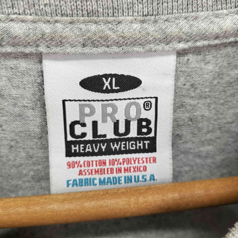 プロクラブ PRO CLUB HEAVYWEIGHT 両面プリント クルーネック ロンT メンズ JPN:XL