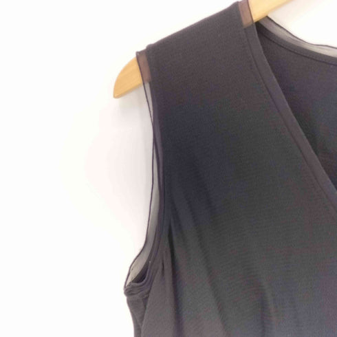 マックスマーラ MAX MARA 裾プリーツ ノースリーブ ワンピース レディース US:8