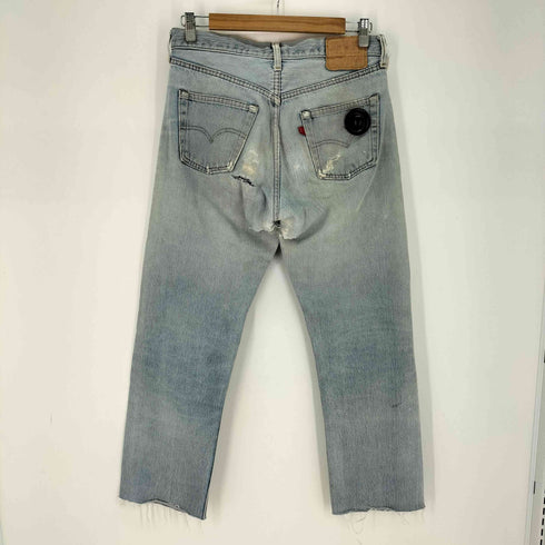 リーバイス Levis 80S ボタン裏524 501-0117 ハチマル 赤耳 カットオフ 黒カン メンズ 32×40