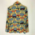 ジェーシーペニー JC Penney 70-80s 総柄 スリム L/S シャツ レディース 13/14
