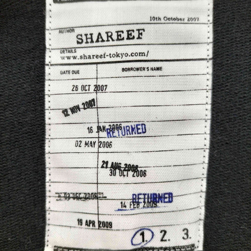 シャリーフ SHAREEF 18aw BARCORD BIG SWEAT メンズ JPN:1