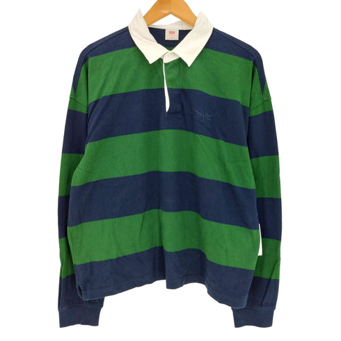 リーバイス Levis ハドソン ボックス ラグビーシャツ メンズ import:M
