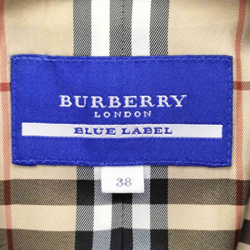 バーバリーロンドン BURBERRY LONDON ウールショート トレンチコート レディース 38