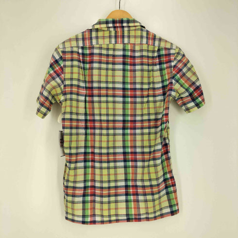 ポロバイラルフローレン Polo by RALPH LAUREN 90s インド製 マドラスチェック オープンカラー S/S シャツ メンズ import:S