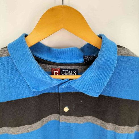 チャップスラルフローレン CHAPS RALPH LAUREN ボーダー ポロシャツ メンズ import:XXL